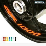 8 X Custom Inner Rim Decals Wheel Reflective Stickers Stripes Honda Cbr 1000